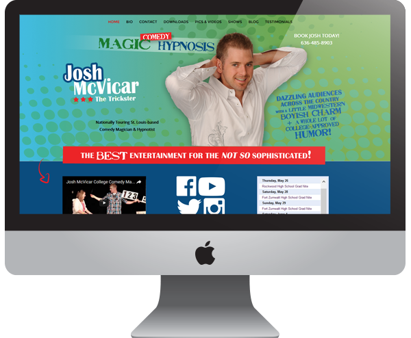 McTrickster - Entertainment Comedy Magician Website