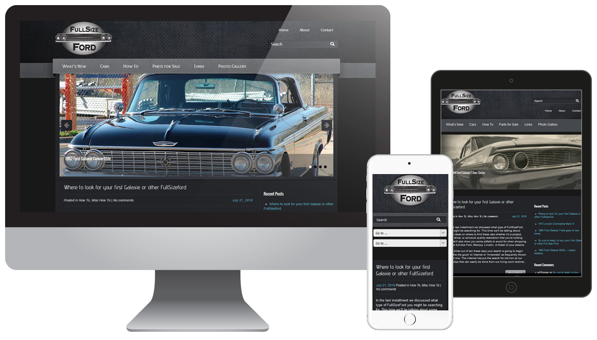Portfolio - FullSizeFord - Car Website