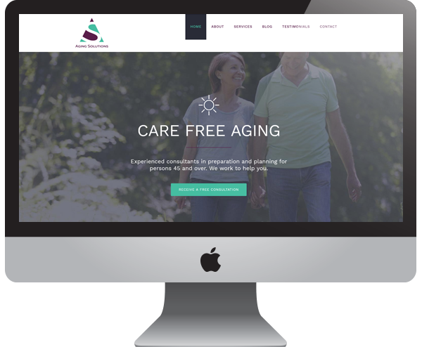 Aging Health Financial Consultant Website